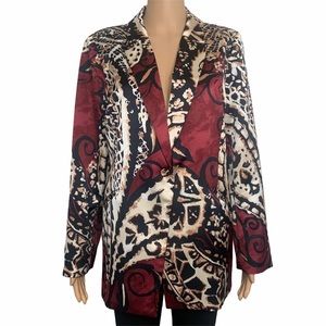 Chicos Coat Blaizer Multicolor size 2